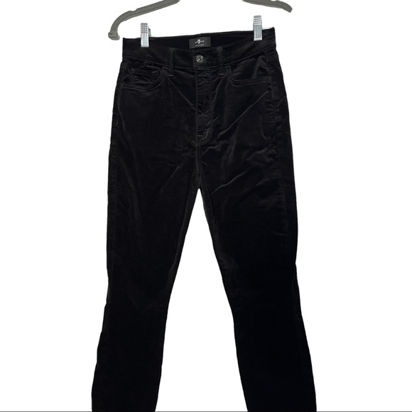 7 for all mankind High Waist Velvel Ankle Skinny Size 27 - Picture 5 of 10